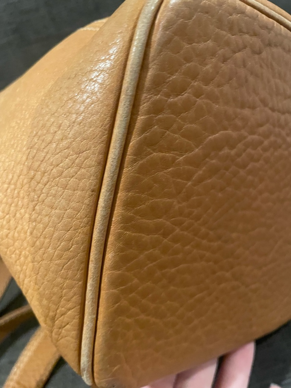 Vintage, Made in Italy, Coach Sonoma small backpack in pebbled leather. #4911. - Picture 11 of 16
